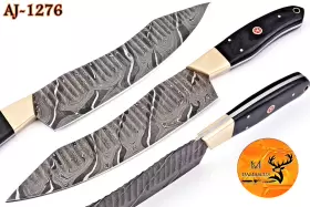 1276 DAMASCUS Kitchen Cutlery Chef Knife Forged Steel Blade