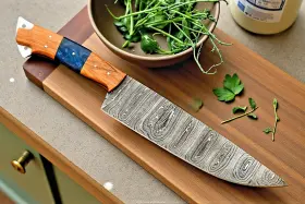 2696 DAMASCUS Forged Steel Chef Knife Utility