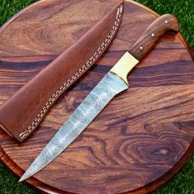 2774 DAMASCUS Fillet Knife Chef Kitchen Cutlery Forged Blade #2