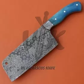 5512 DAMASCUS Kitchen Knife Chef Meat Cleaver Butcher #2