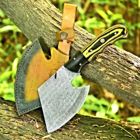 HH-120 DAMASCUS Handmade Chef Kitchen Knife Steel Wood Handle