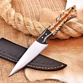 HH-155 DAMASCUS Handmade High Carbon Steel Steak Knife Chef