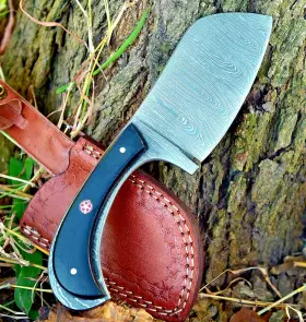 SS-20 DAMASCUS Forge Steel Blade Meat Chopper Butcher Knife