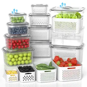 B0D5HCXJ1W DAMYNUO Berry Fruit Storage Containers Fridge