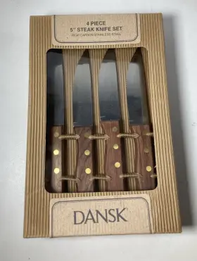 732316282114 DANSK Porterhouse Steak Knife Hardwood Handle