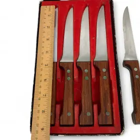 11134NA DANSK INTERNATIONAL LTD Steak Knife Set Teak Handles #3