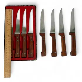 11134NA DANSK INTERNATIONAL LTD Steak Knife Set Teak Handles
