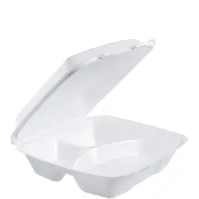 B00HNWN8FW DART Lg Comp Foam Hinged Container