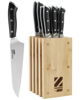ZDKB1100GBBK02-BLACK DASH Zakarian Steel Kitchen Knife Set
