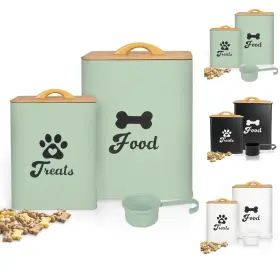 B0F1D4R6M3 DEKOSILAVE Dog Treat Food Storage Container Set