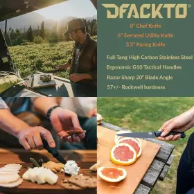 850009162151 DFACKTO Rugged Kitchen Camping Knife Set #3