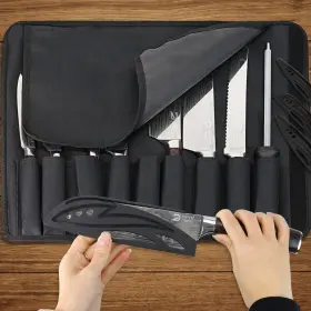 975304608419 DFITO Chef Knife Roll Bag Set High #2