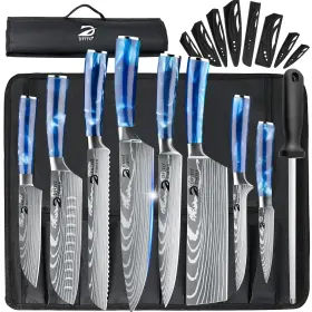 975304608426 DFITO Chef Knife Roll Bag Set High Carbon