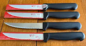 024409140419 DIAMOND CUT Steak Knife Serrated Blade Knives