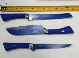 856770005857 DIAMOND SHARP Box Chef Knife Tv Set Serrated #2