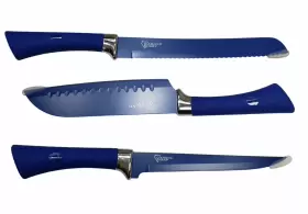 856770005857 DIAMOND SHARP Box Chef Knife Tv Set Serrated