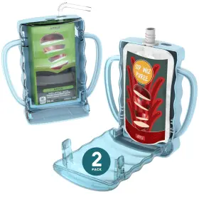 B0CXQSCVBM DINNERACTIVE Sip Wiz Baby Pouch Holder Squeeze Box