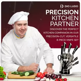 196852333240 DIO LUDO Steel Knife Set Kitchen Acrylic #2