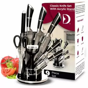 196852333240 DIO LUDO Steel Knife Set Kitchen Acrylic