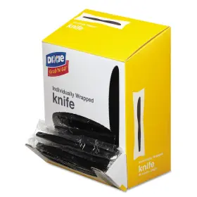 KM5W540 DIXIE Grab Go Wrapped Cutlery Knives Box