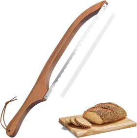 DR-H2-BREAD DOLRRCM Serrated Slicer Sourdough Knife Steel Bow