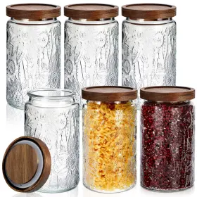 B0FR8QHCQM DOMENSI Glass Jars Storage Lids Sunflower Pa