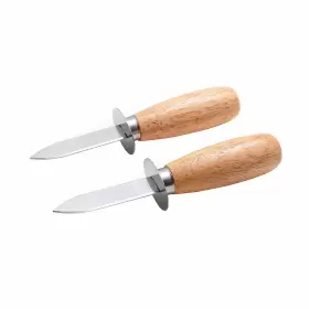 726673019018 DOMG Oyster Knife Shucker Set Wood Handle #2