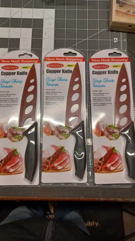 810025094775 DOOHICKEY Copper Knives Stays Sharp Forever Astv