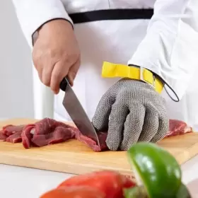 712971376434 DOWELLIFE Level Glove Food Steel Mesh #3