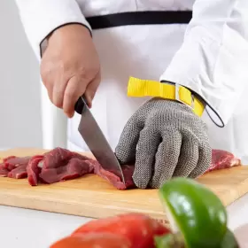 712971376458 DOWELLIFE Level Glove Food Steel Mesh #3