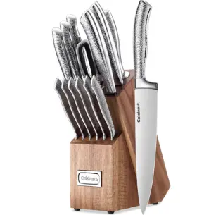 214442333217 DREAMEDGE SHOP Cuisinart Steel Cutlery Block Set