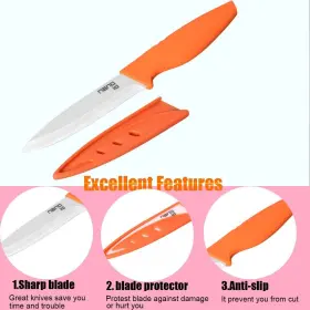 937997032254 DSNN Steak Knives Set Kitchen Ceramic Knife Bbq #3