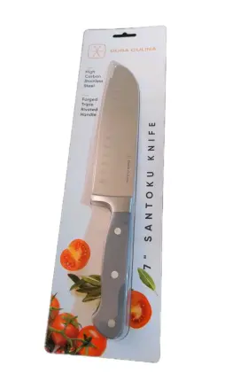 842491173142 DURA LIVING Santoku Knife High Carbon Steel