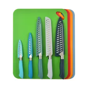DLC18245 DURA LIVING Coded Knife Cutting Board Set Razor