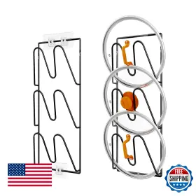 B0BG58M4H8 DURMMUR Pack Pot Lid Organizer Rack Wall Mount