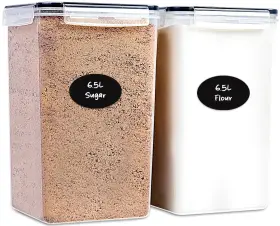 B0FFHLPTXV DW LLZA KITCHEN Flour Sugar Storage Containers Set