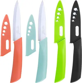 313113554569 EANINNO Paring Knives Set Knife Cover Fruit