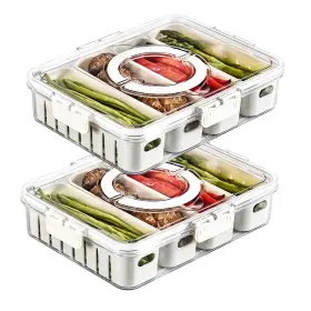 B0CRR7QVQT EANPET Divided Veggie Tray Lid Handle