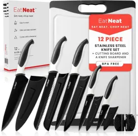 CA90107 EATNEAT Knife Cutting Board Set Sleek Stick