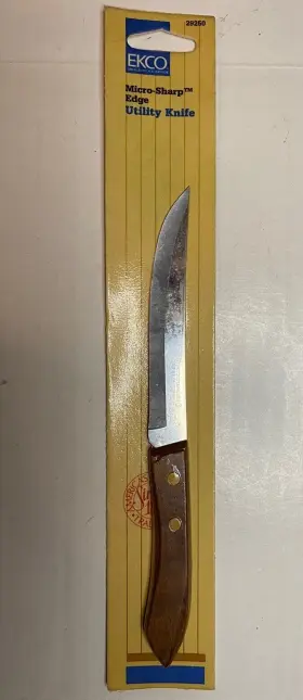 29250 EKCO Micro Sharp Steel Utility Knife Wood Handle