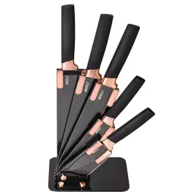 610825810779 ELABO Kitchen Knife Set Block Stand Steel