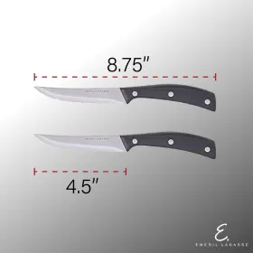313040560534 EMERIL LAGASSE Steak Knife Set Steel Serrated #2