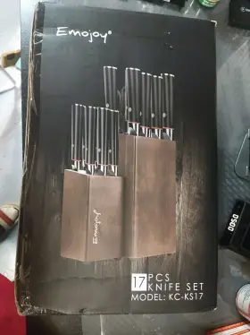 KC-KS17 EMOJOY Knife Set Abs Handle Blocks
