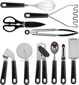 192598154507 ENCHANTE DIRECT Cook Kitchen Gadget Set Steel