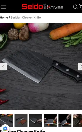686082840972 ENOKING Serbian Chef Knife Handmade Meat Cleaver