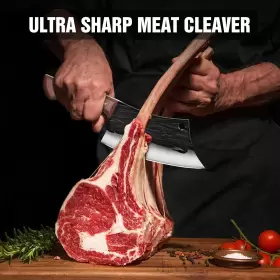 755340768027 ENOKING Meat Cleaver Forged Chef Knife High #2
