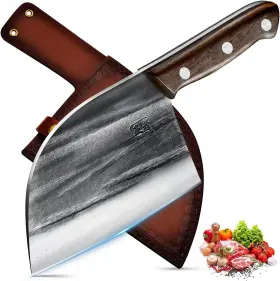 BC002 ENOKING Serbian Chefs Knife Cleaver Kitchen