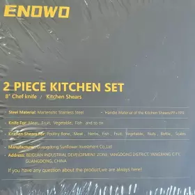 CKS-H021-C ENOWO Kitchen Set Chef Knife Scissors #2