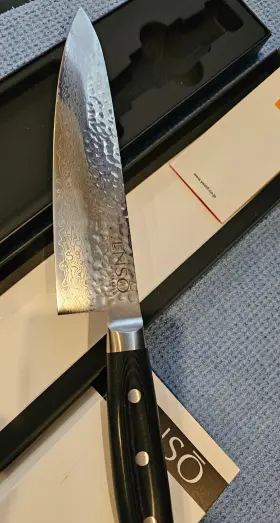 766897477638 ENSO Chef Knife Hammered Damascus Gyuto #3