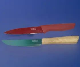 407688 ERNESTO Utility Knife Set Steel Cover Wood Handle